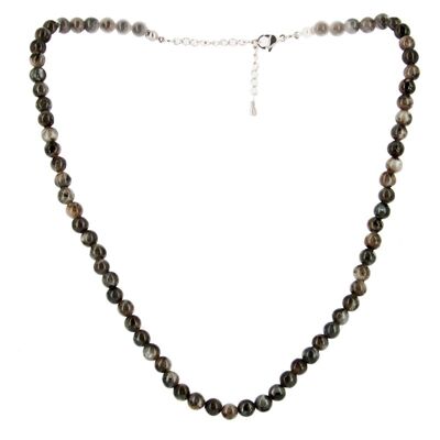 Larvikite Necklace 6mm Beads