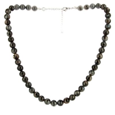 8mm Beads Larvikite Necklace