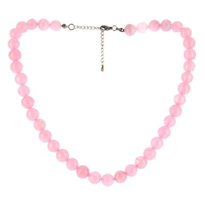 10mm Beads Rose Quartz Necklace