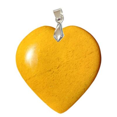 EXTRA Heart Yellow Aventurine Pendant