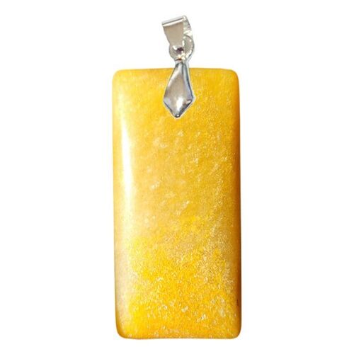 Pendentif Aventurine Jaune Rectangle Fin EXTRA