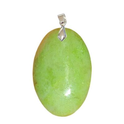 Pendentif Aventurine Verte de Madagascar Ovale