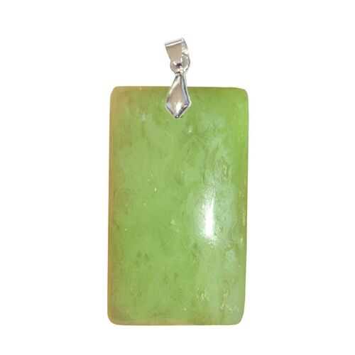 Pendentif Aventurine Verte de Madagascar Rectangle