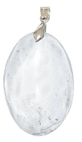 Pendentif Cristal de Roche Ovale