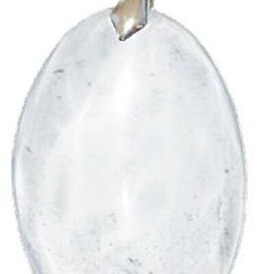 Oval Rock Crystal Pendant
