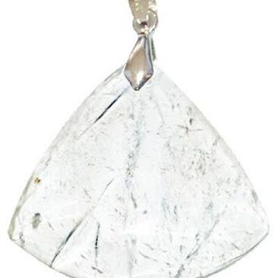 Triangle Rock Crystal Pendant