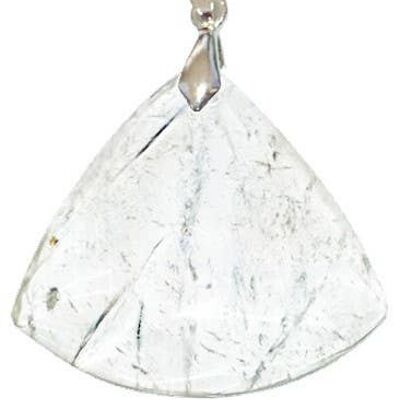 Triangle Rock Crystal Pendant