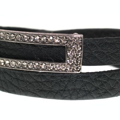 Bracciale Fancy nero/gun