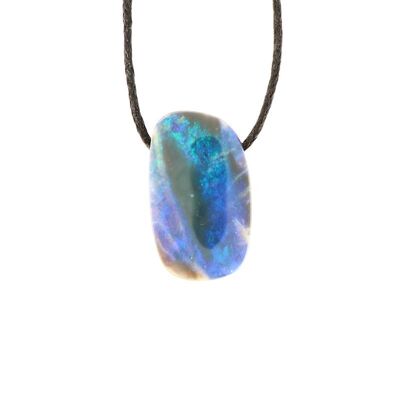 Australian Boulder Opal pendant 22 x 14 mm