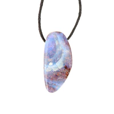 Australian Boulder Opal pendant 29 x 13 mm