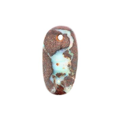 Australian Boulder Opal Pendant on Matrix 31 x 15 mm