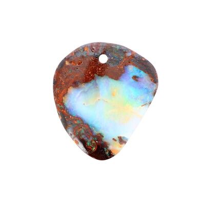 Australian Boulder Opal Pendant on Matrix 31 x 28 mm