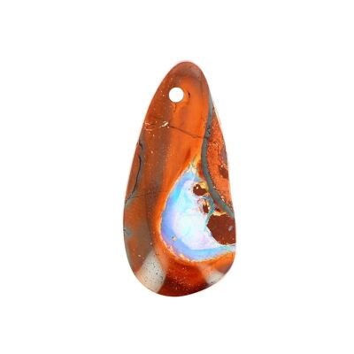 Australian Boulder Opal Pendant on Matrix 35 x 17 mm