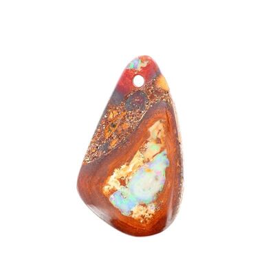 Australian Boulder Opal Pendant on Matrix 35 x 20 mm