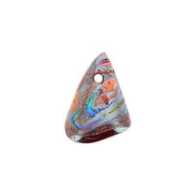 Australian Boulder Opal Pendant on Matrix 25 x 18 mm