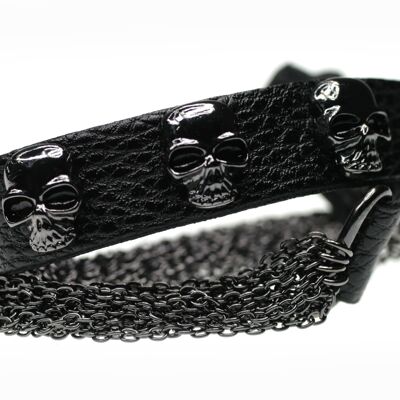 Bracelet Sally black/gun