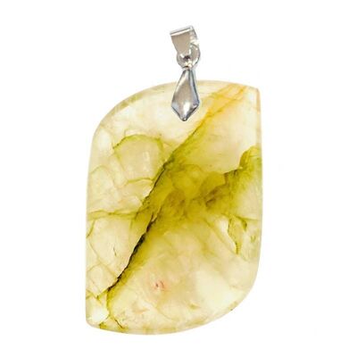 S Shape Green Quartz Pendant