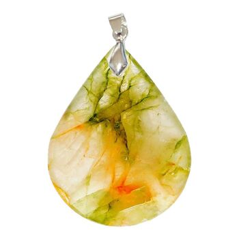 Pendentif Quartz Vert Goutte