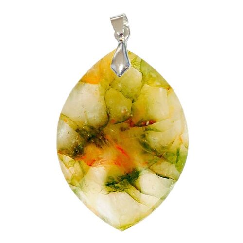 Pendentif Quartz Vert Marquise