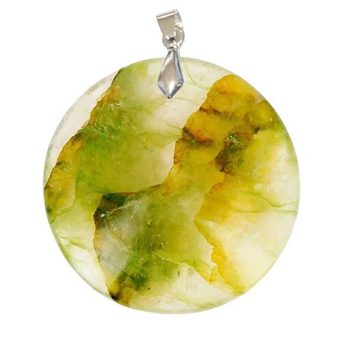 Pendentif Quartz Vert Rond