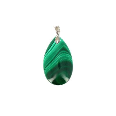 Pendentif Véritable Malachite EXTRA Goutte 2.5 x 1.5 cm