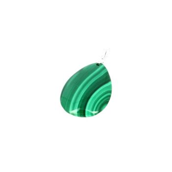 Pendentif Véritable Malachite EXTRA Goutte 3 x 2 cm 2