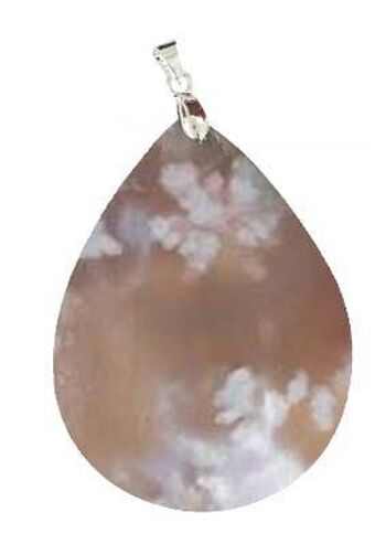 Pendentifs Agate Fleur Goutte