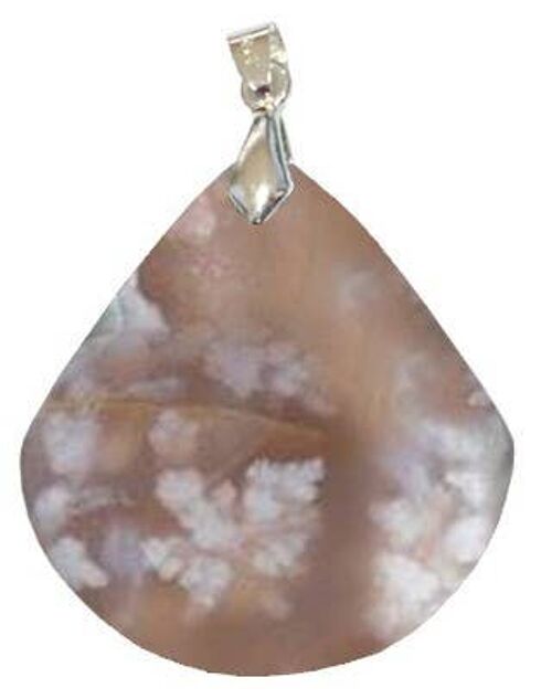 Pendentifs Agate Fleur Triangle