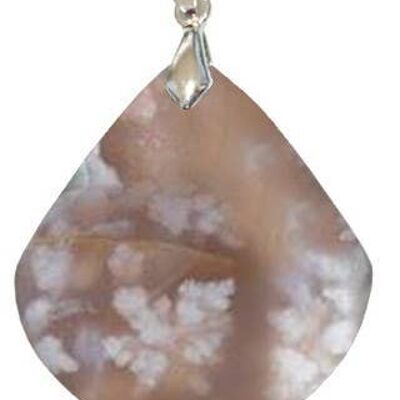 Pendentifs Agate Fleur Triangle