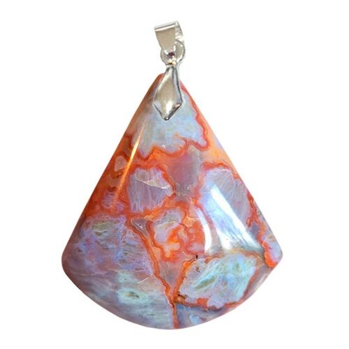 Pendentifs Agate Rouge Triangle