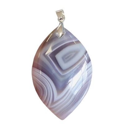 Marquise Banded Agate Pendants