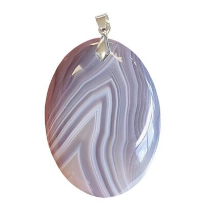 Oval Banded Agate Pendants