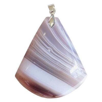 Triangle Banded Agate Pendants