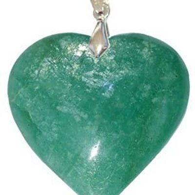 Heart Amazonite Pendants