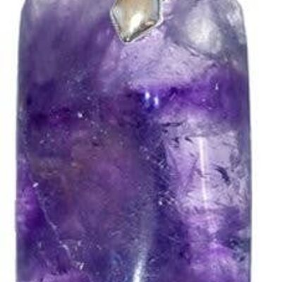 Rectangle Amethyst Pendants