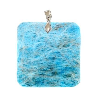 Square Clear Apatite Pendants