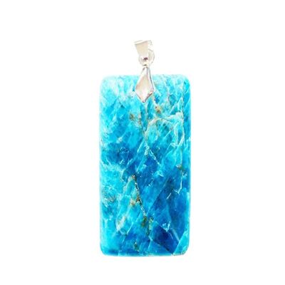 Clear Apatite EXTRA Thin Rectangle Pendants