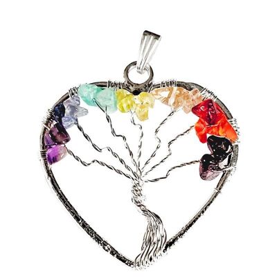 Ciondoli albero della vita 7 chakra del cuore