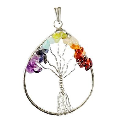 Ciondoli Albero della Vita 7 Chakra Drop