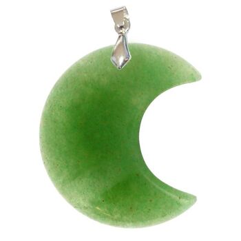 Pendentifs Aventurine Verte EXTRA Lune