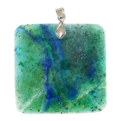 Pendentifs Azurite/Chrysocolle Carré