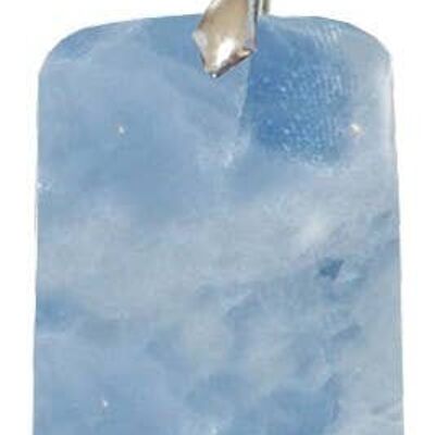 Blue Calcite Rectangle Pendants