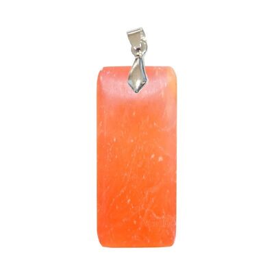 Orange Calcite EXTRA Fine Rectangle Pendants