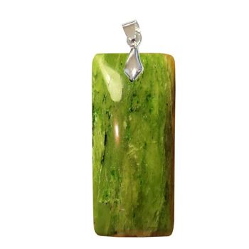 Pendentifs Chrysoprase Rectangle Fin