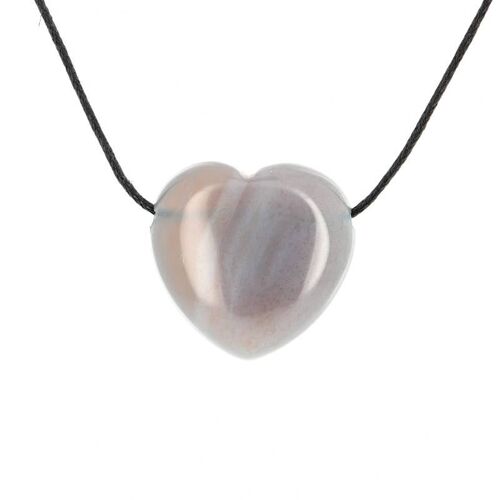 Pendentifs Coeur Agate 2.5 cm