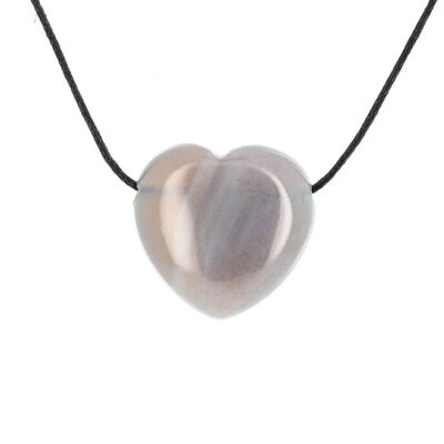 Agate Heart Pendants 2.5 cm