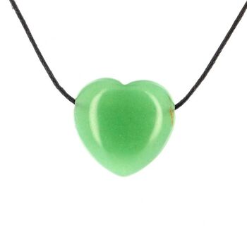 Pendentifs Coeur Aventurine Verte 2.5 cm