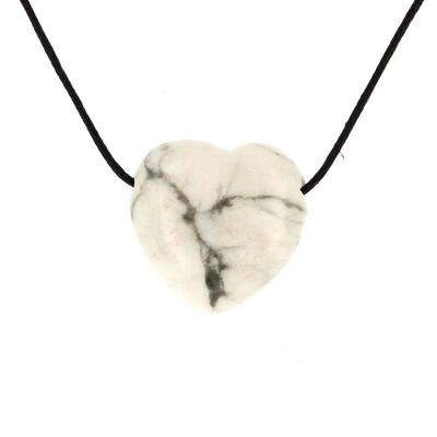 Ciondoli Cuore Howlite 2,5 cm