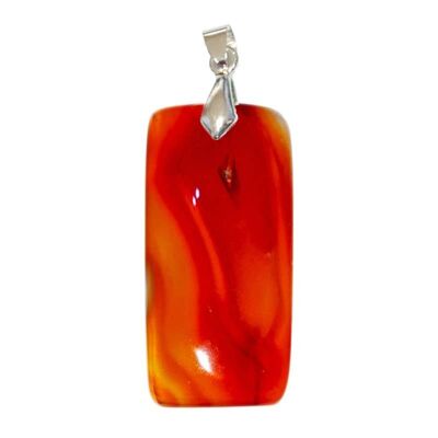 Pendentifs Cornaline Rectangle Fin