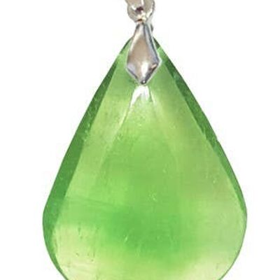 Green Fluorite Drop Pendants